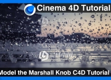 C4D模拟下雨建模材质渲染视频教程 Rain Scene Cinema 4D Tutorial