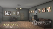 4K缓慢动画效果室内3D艺术相框相册人物传记复古纪念馆AE模板AE工程文件 Old Memories