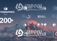 200种公司企业信息数据统计图动画包AE模板 Videohive Infographics Pack