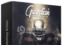 烟尘爆炸PS动作 Guardian Photoshop Action 附视频教程