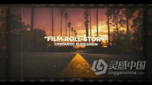 复古电影胶片滚动卷轴展示假期照片回忆相册 AE模板 AE工程文件 Film Roll Story | Cinematic Slideshow