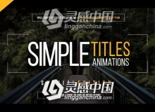 45种现代商务简洁文字标题动画AE模板 45 Gold Simple Titles