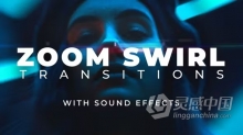 8种不同风格50种高质量Zoom Swirl转场过渡带音效PR模板下载 Zoom Swirl Transitions Pack