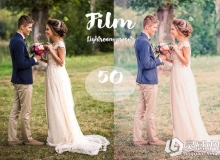 50组婚礼婚纱电影胶片Lightroom预设 50 Film Lightroom presets