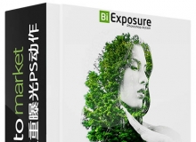 摄影后期双重曝光PS动作 GraphicRiver - Bi Exposure Action