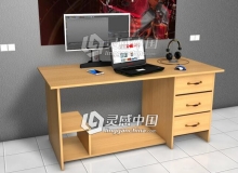 C4D电脑桌建模材质渲染视频教程 附工程文件 How to model a desk Cinema 4D Tutorial