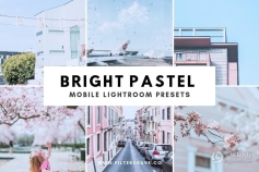 5款明亮柔和清新日系风格摄影后期调色Lightroom预设 Bright Pastel Lightroom Presets