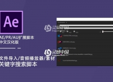 文件素材快速导入浏览中文汉化版AE/PR/AU扩展脚本AEscripts Quickimporter V1.5.003