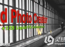 超赞2D照片3D动画艺术特效AE模板Videohive 3d Photo Creator With Liquid FX Anima...