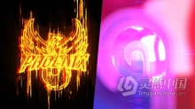 抽象失真动态故障辉光现代LOGO视频片头动画制作 AE模板 AE工程文件 Abstract Glitch Logo Intro