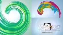 旋转线条图形动画演绎LOGO标志视频片头 AE模板 AE工程文件 Clean 3d Strings Logo