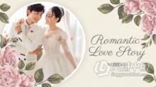 AE模板-浪漫婚礼幻灯片闪亮玫瑰花卉动画视频相册AE模板下载 Romantic Wedding Slideshow