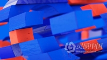 3D标志切片错位动画汇聚LOGO视频片头效果 AE模板 AE工程文件 Colorful Quik Logo Intro