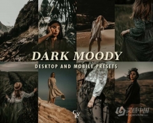 实用的黑暗电影情绪人像后期调色Lightroom预设 Dark Moody Lightroom Presets