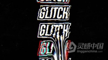 RGB分离故障动画标志视频片头 AE模板 AE工程文件 Glitch Logotype