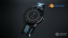 Blender手表实例建模设计制作视频教程 3D Model a Simple Watch in Blender 3.3