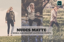 磨砂复古电影人像后期调色LR预设 Nudes Matte Lightroom Presets