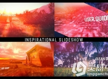 唯美视差幻灯片相册动画AE模板 VideoHive Inspirational Parallax Slideshow