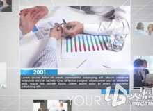 公司时间线专题片栏目包装AE模板 Videohive Business Timeline