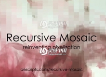 马赛克网格像素化视觉效果中文汉化AE/PR插件 Recursive Mosaic v1.1.0 Win破解版