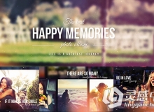 超唯美幸福回忆相册动画AE模板 Videohive Happy Memories