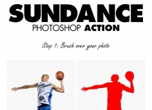 超酷光效火焰燃烧PS动作SunDance Photoshop Action(附视频教程)