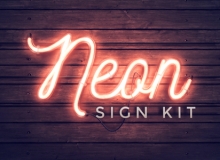 霓虹灯标志工具包AE模板 Videohive Neon Sign Kit