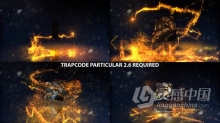 火花粒子路径动画造型效果LOGO视频片头制作 AE模板 AE工程文件 Glowing Particals Logo Reveal 31 : Golden Par