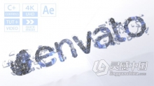 科技感网络安全加密货币数字化通信连接技术企业LOGO片头AE模板AE工程文件 Crypto Tech Logo Reveal