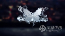 飞舞蝴蝶粒子特效仙女幻想视频片头LOGO动画 AE模板 AE工程文件 Merging Butterflies Logo Reveal