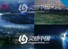 三维世界地图定点连线动画展示AE模板 Videohive 3D Geographical Map