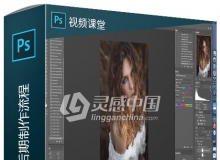 Lightroom与PS美女肖像后期制作流程视频教程