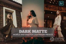 深色哑光情绪人像后期调色Lightroom预设 Dark Matte Lightroom Presets