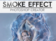 PS增加梦幻烟雾特效动作 Smoke Photo Effect Photoshop Actions