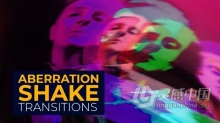 16种像差抖动过渡动画效果PR模板下载 Aberration Shake Transitions