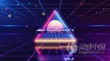 复古VHS风格3D光线场景动画演绎LOGO视频片头效果 AE模板 AE工程文件 Retro Logo Style