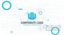 智能技术数据信息现代企业公司宣传片头LOGO动画 AE模板 AE工程文件 Modern Logo Corporate