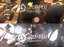 三维立体LOGO文字动画片头AE模板 Videohive Gold & Silver Logo Text Reveal