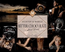 巧克力色调情绪Ins人像调色LR预设 Bitter Chocolate Lightroom Presets