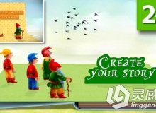 卡通立体折纸书包装动画AE模板 Videohive Pop-up Book Creator