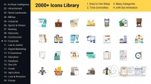2000个MG创意媒体生活交通建筑医疗金融体育网络Icon图标动画AE模板AE工程文件