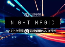 43个街头摄影夜景星空摄影视频调色LUTs预设 Night LUTs