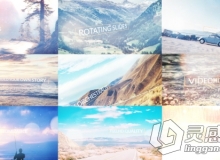 三维视差旋转切换幻灯片展示AE模板 VideoHive Rotating Slides