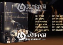 高贵金色公司企业年会活动颁奖典礼栏目包装片头AE模板 Videohive Awards Ceremony