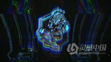 Glitch扭曲色彩分离失真故障偏移效果LOGO动画AE模板AE工程文件 Glitch Ghost Logo
