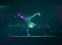 点线科技感抽象舞者粒子动画LOGO片头AE模板 Videohive Plexus Dance Intro