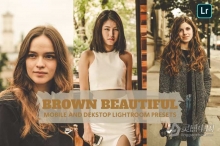 棕色胶片人像后期调色LR预设 Brown Beautiful Lightroom Presets