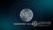 安全指纹解锁品牌LOGO宣传视频片头动画制作 AE模板 AE工程文件 Fingerprint Unlock Logo