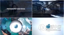 相机快门摄像头旋转揭示摄影品牌标志LOGO片头AE模板AE工程文件 Photography Logo Reveal