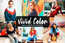 明亮生动的色彩暖色调人像Lightroom预设与移动LR预设 Vivid Color Presets